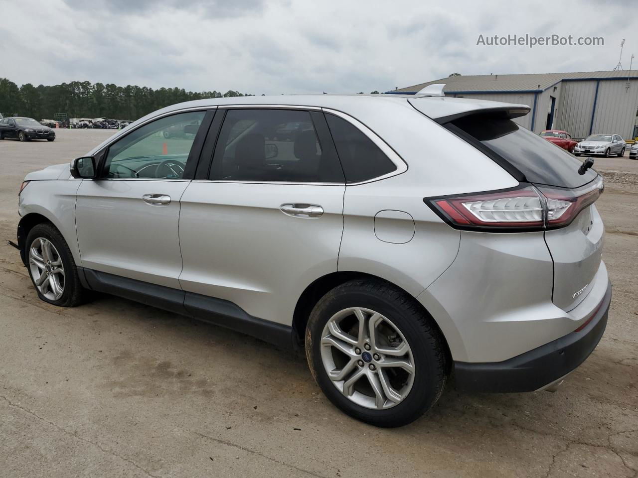 2018 Ford Edge Titanium Silver vin: 2FMPK3K82JBB88318