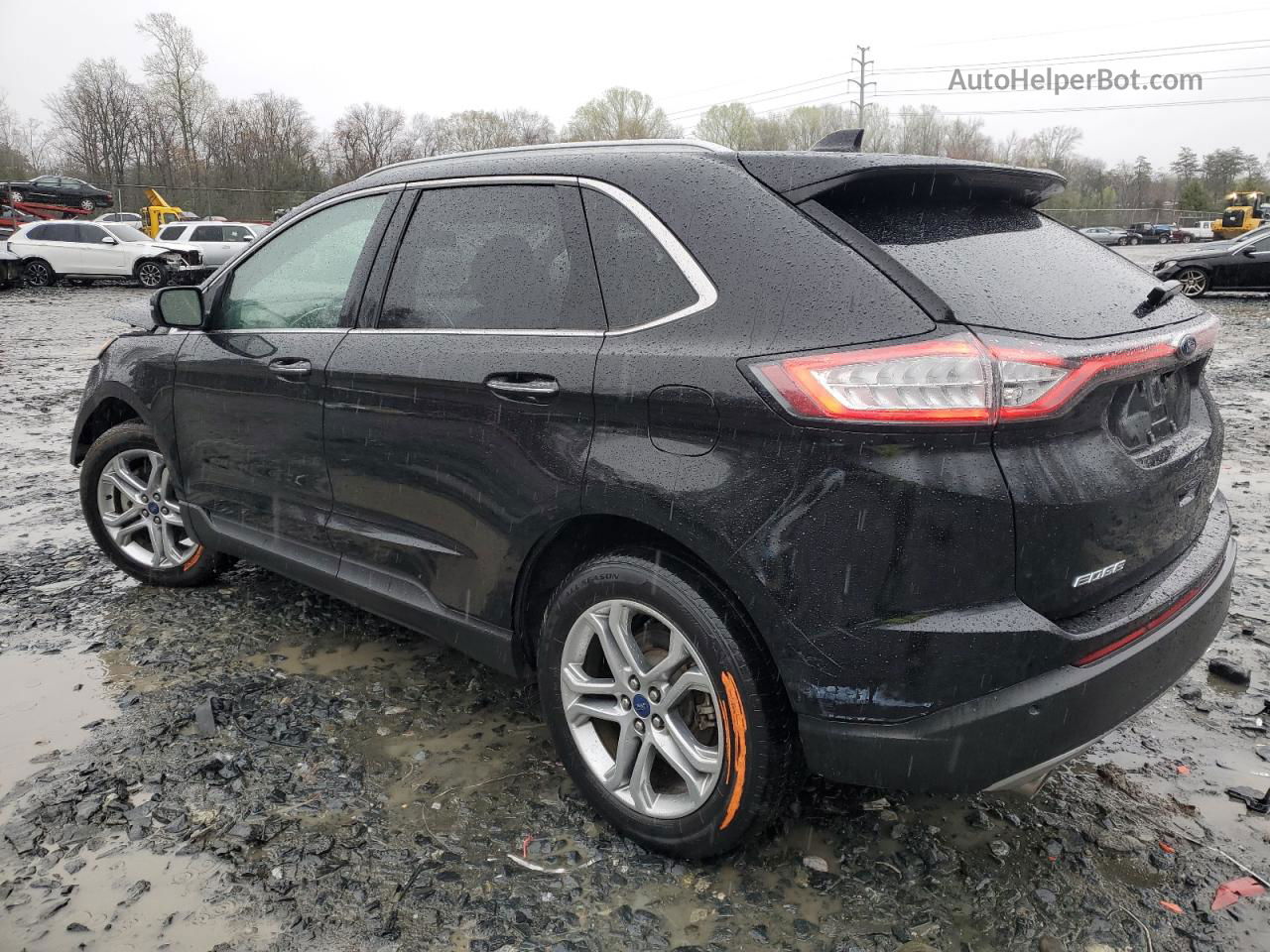 2017 Ford Edge Titanium Черный vin: 2FMPK3K83HBC69824