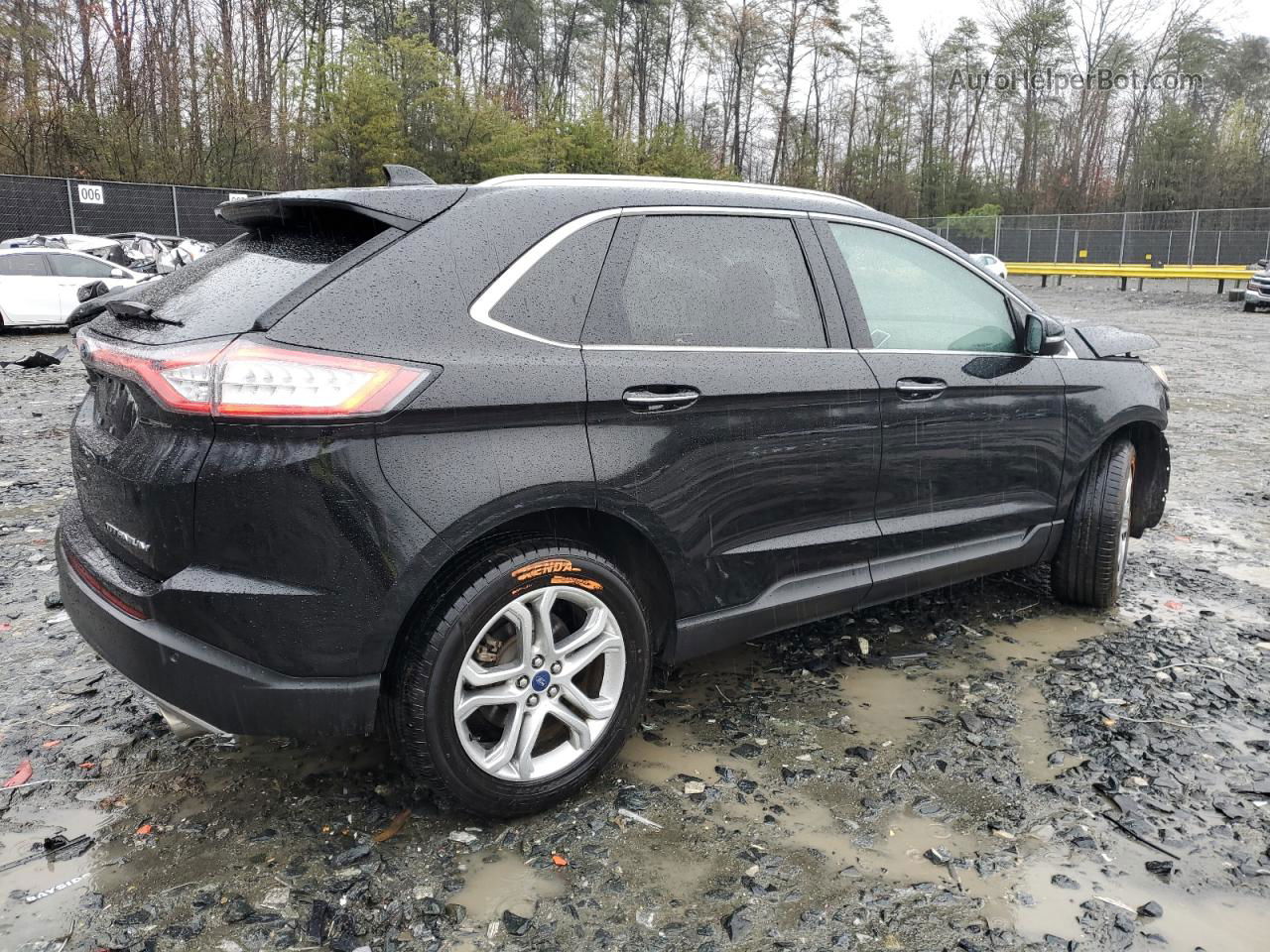 2017 Ford Edge Titanium Черный vin: 2FMPK3K83HBC69824