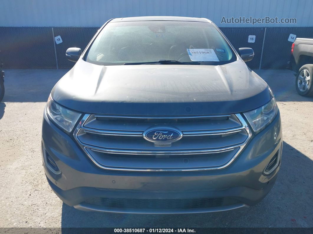 2015 Ford Edge Titanium Серый vin: 2FMPK3K84FBB60981