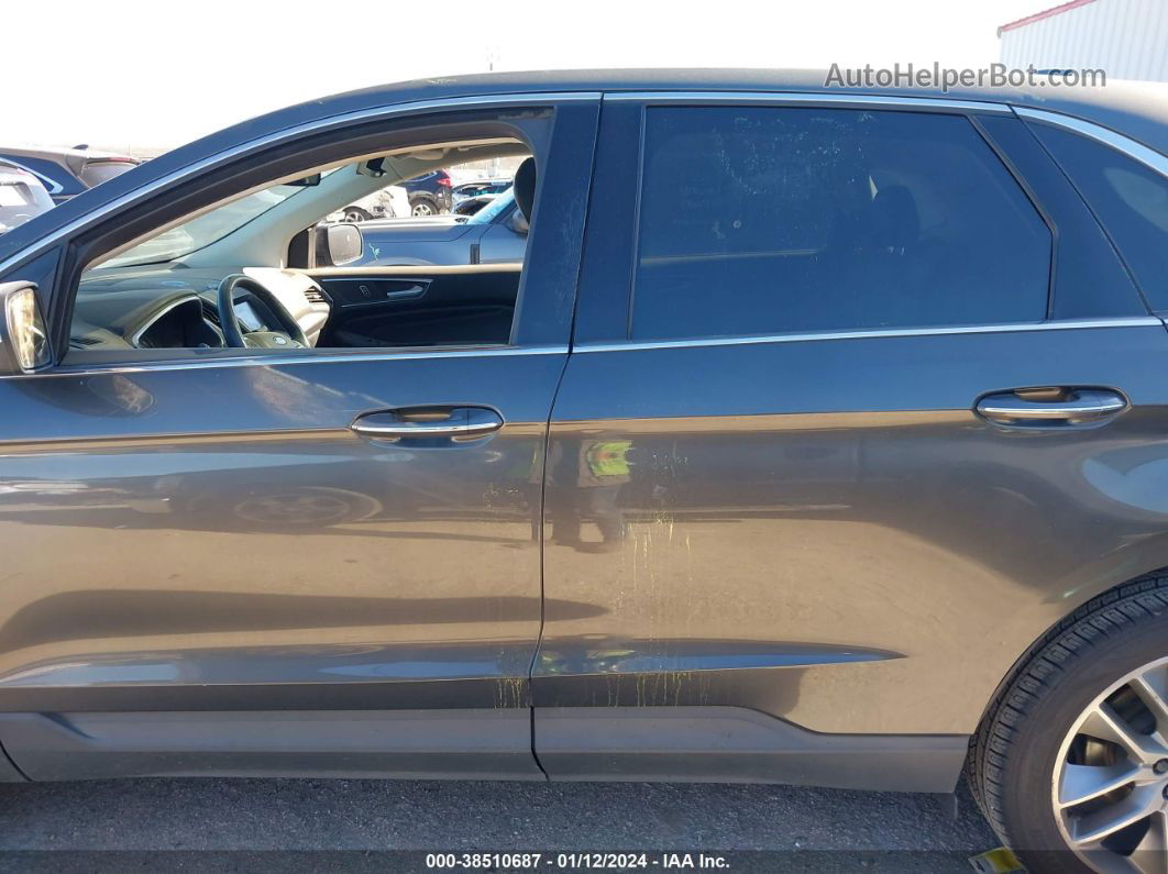 2015 Ford Edge Titanium Серый vin: 2FMPK3K84FBB60981