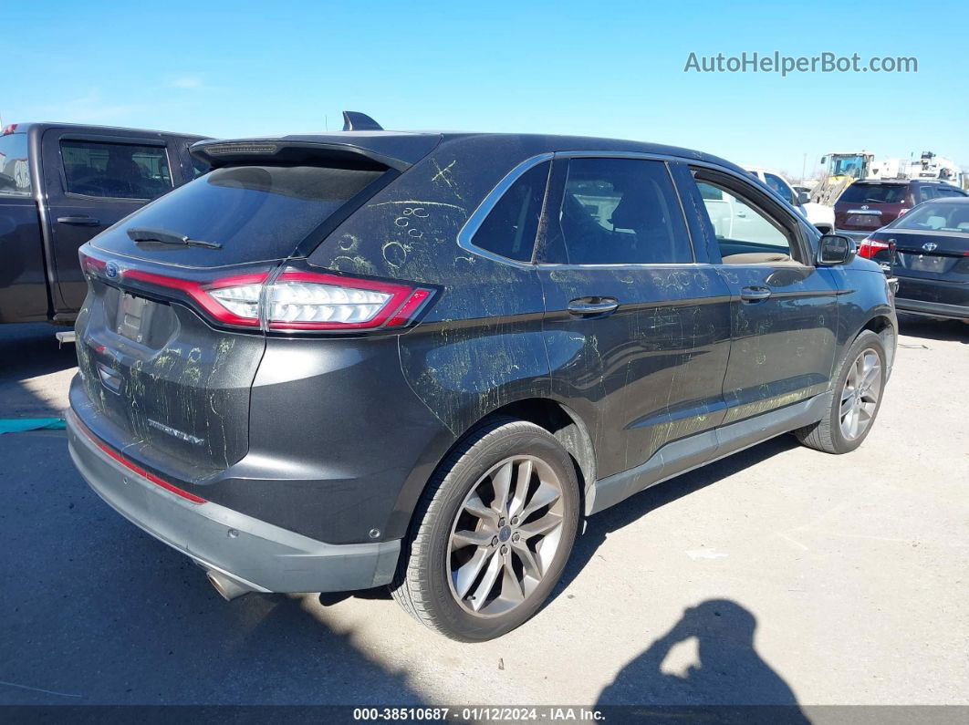 2015 Ford Edge Titanium Серый vin: 2FMPK3K84FBB60981