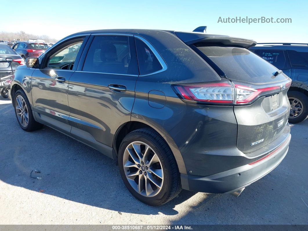 2015 Ford Edge Titanium Gray vin: 2FMPK3K84FBB60981