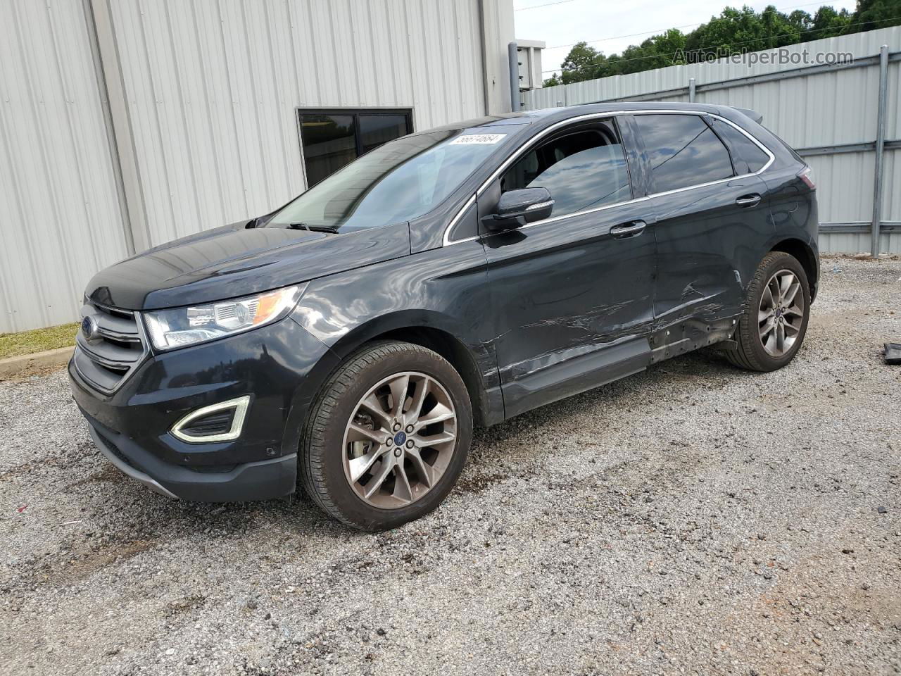 2015 Ford Edge Titanium Black vin: 2FMPK3K84FBC22217