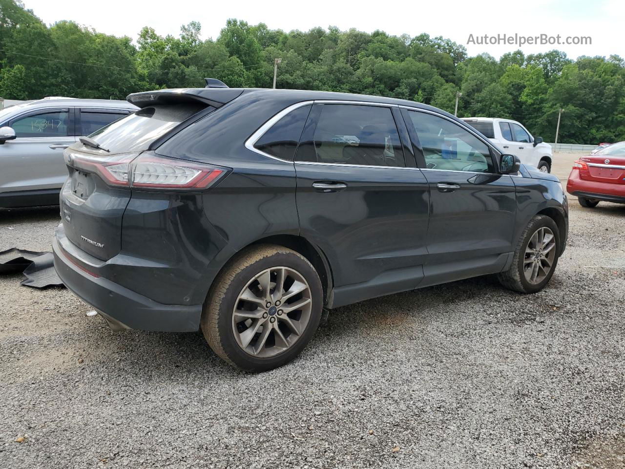 2015 Ford Edge Titanium Black vin: 2FMPK3K84FBC22217