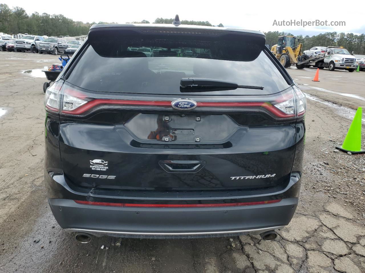 2016 Ford Edge Titanium Black vin: 2FMPK3K85GBB48114