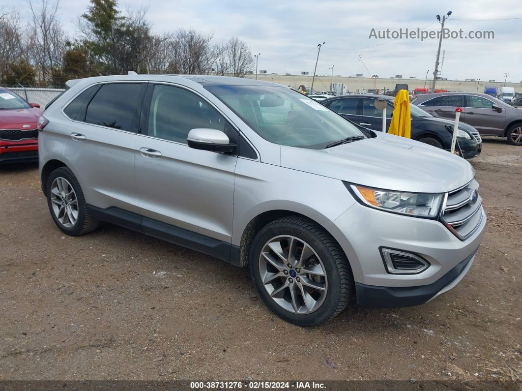 2017 Ford Edge Titanium White vin: 2FMPK3K85HBB54786