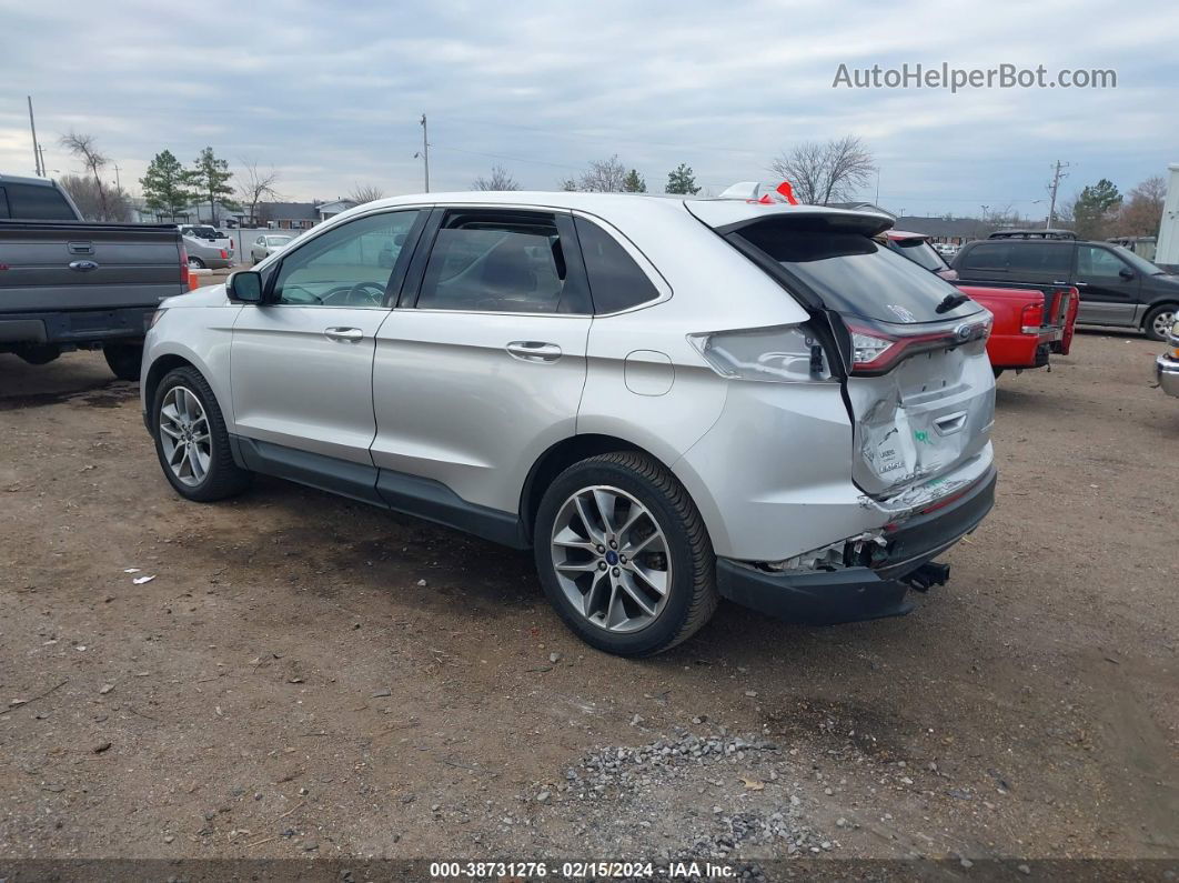 2017 Ford Edge Titanium White vin: 2FMPK3K85HBB54786