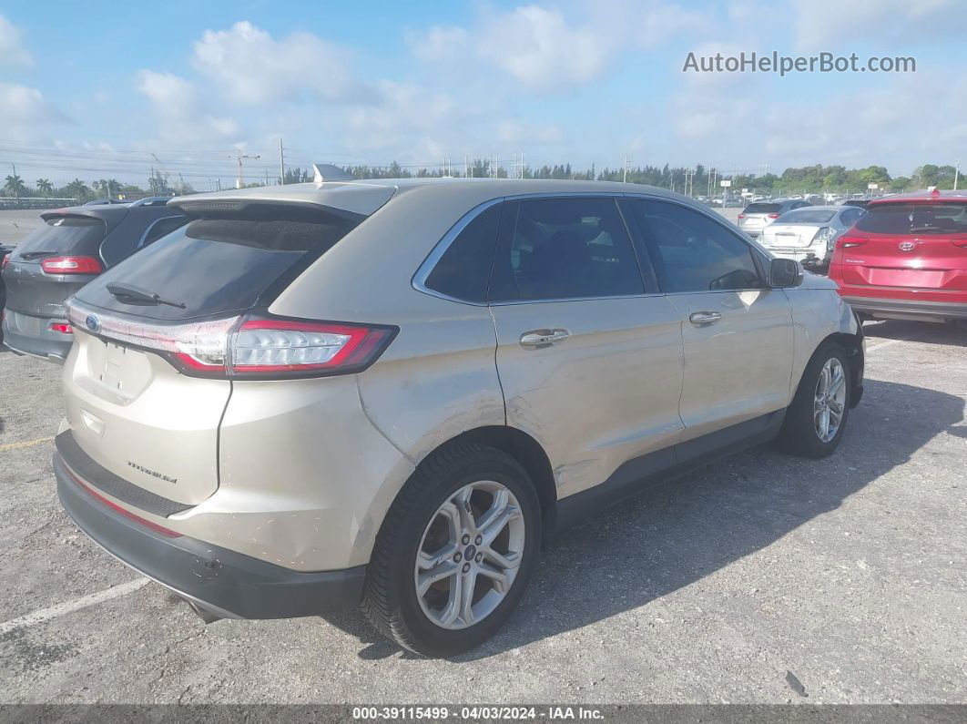 2018 Ford Edge Titanium Beige vin: 2FMPK3K85JBB80147