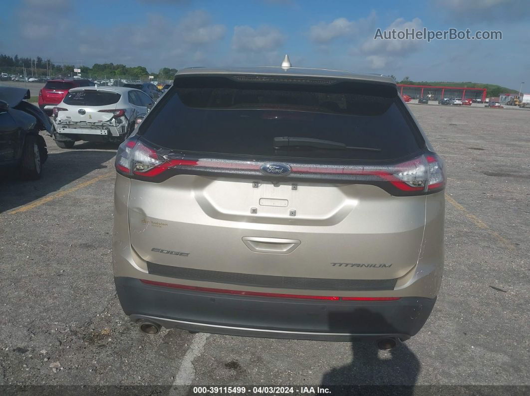 2018 Ford Edge Titanium Beige vin: 2FMPK3K85JBB80147