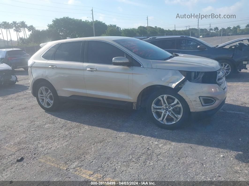 2018 Ford Edge Titanium Beige vin: 2FMPK3K85JBB80147