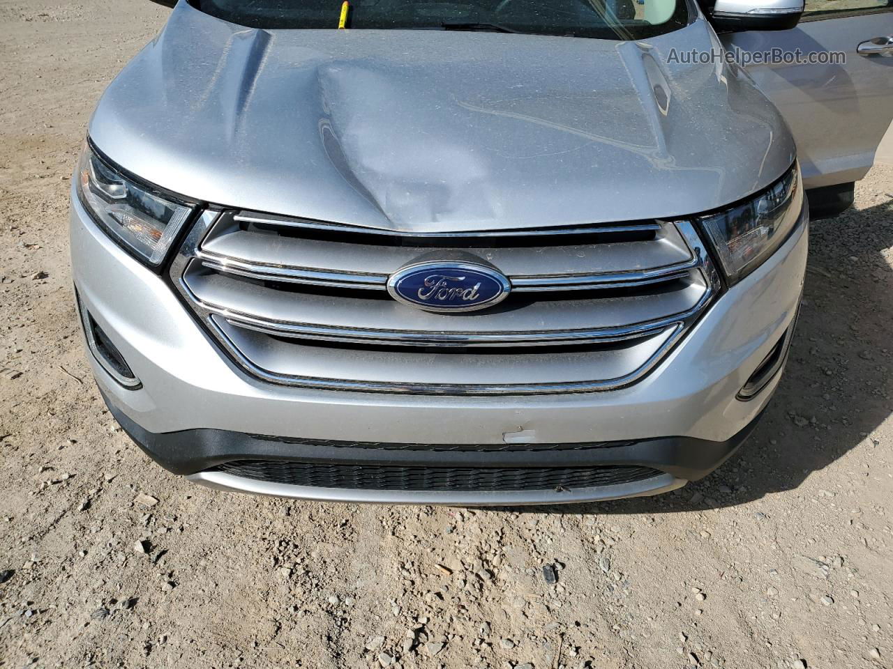 2016 Ford Edge Titanium Серебряный vin: 2FMPK3K86GBB65956