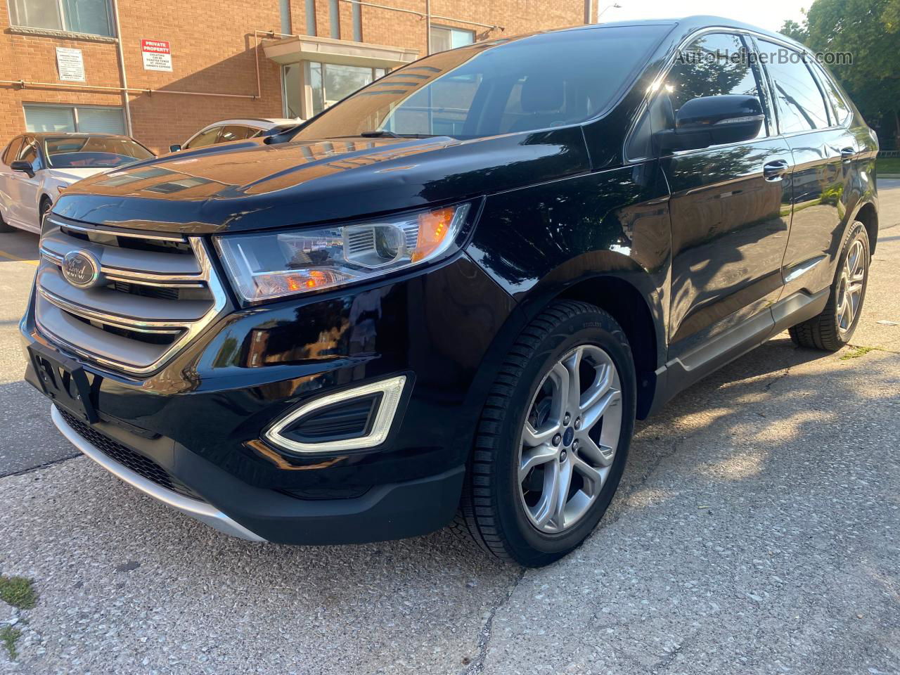 2016 Ford Edge Titanium Black vin: 2FMPK3K86GBC22334