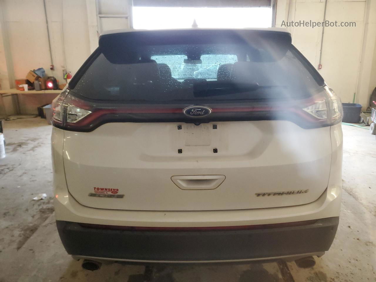 2016 Ford Edge Titanium White vin: 2FMPK3K86GBC33883