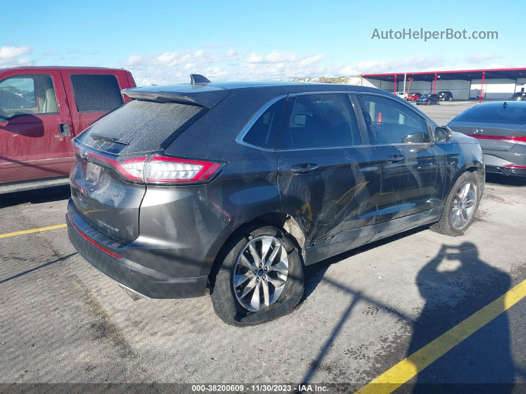 2017 Ford Edge Titanium Серый vin: 2FMPK3K86HBC54458