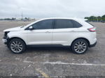 2018 Ford Edge Titanium White vin: 2FMPK3K86JBB09491