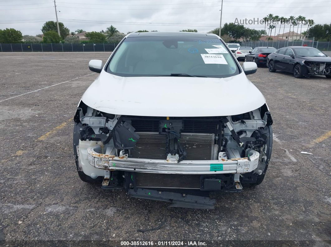 2018 Ford Edge Titanium White vin: 2FMPK3K86JBB09491