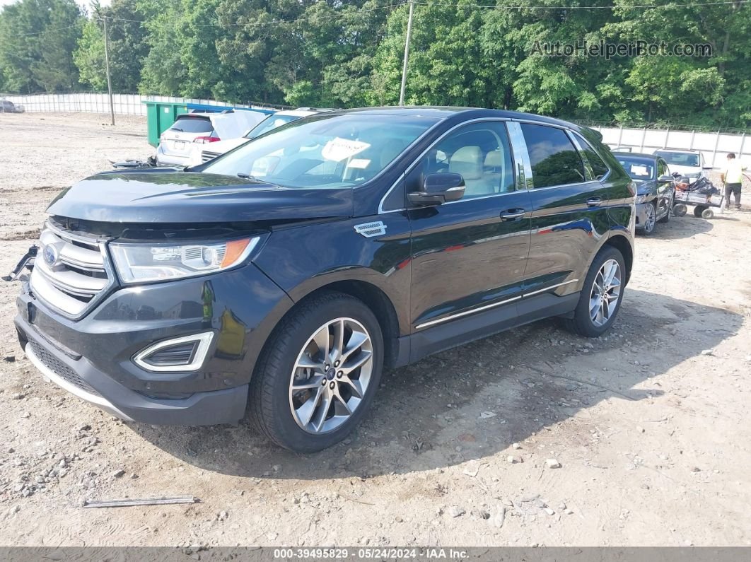 2015 Ford Edge Titanium Black vin: 2FMPK3K87FBB40966