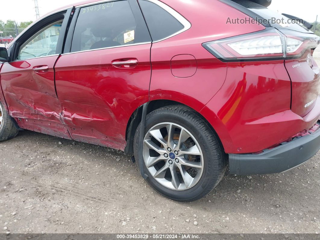 2015 Ford Edge Titanium Красный vin: 2FMPK3K87FBC06691