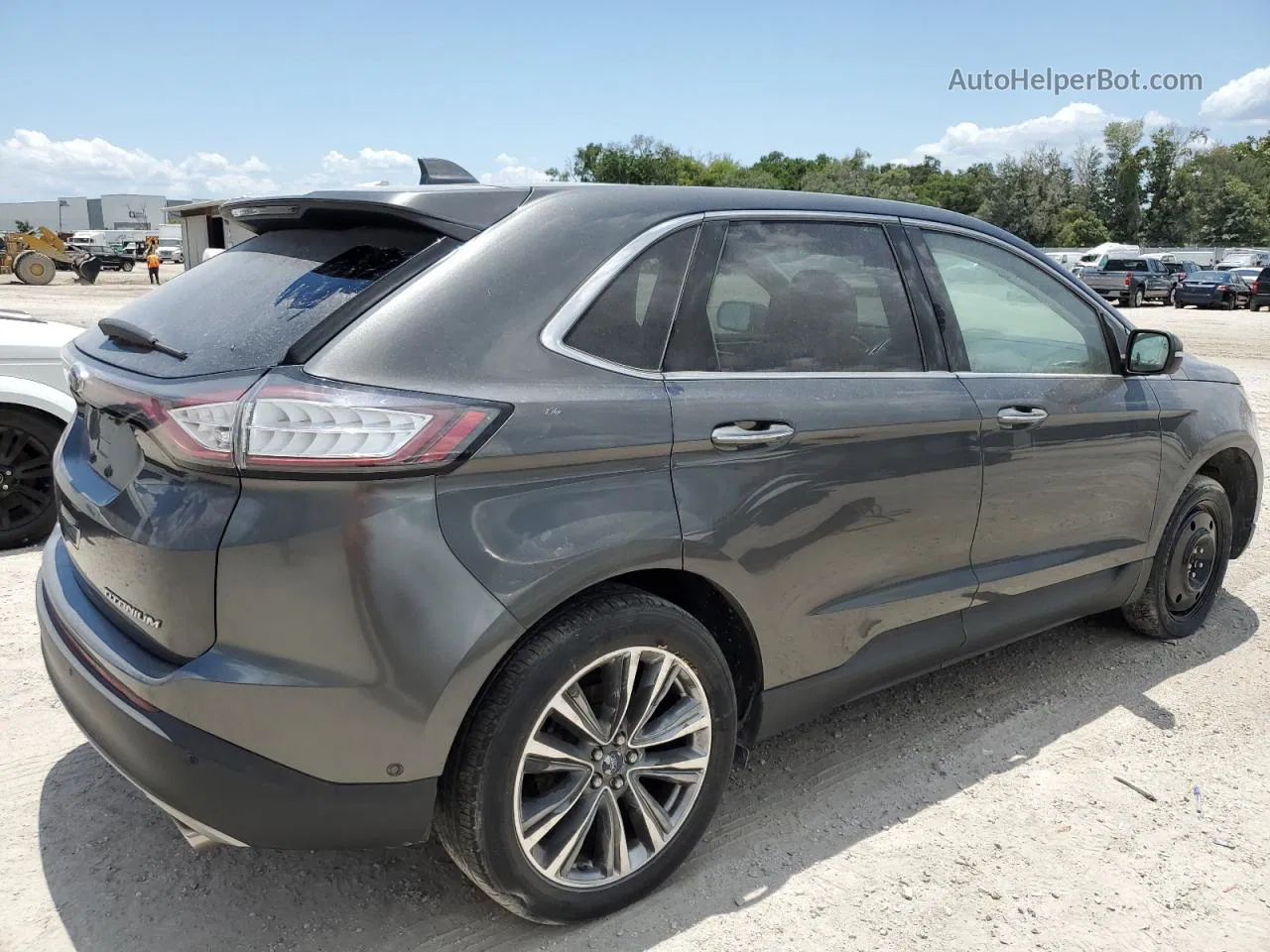 2015 Ford Edge Titanium Угольный vin: 2FMPK3K87FBC19201