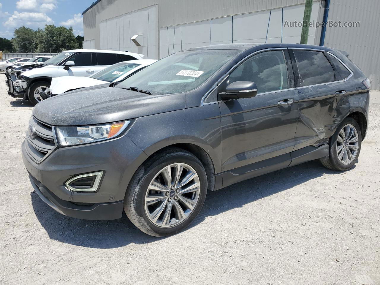 2015 Ford Edge Titanium Угольный vin: 2FMPK3K87FBC19201