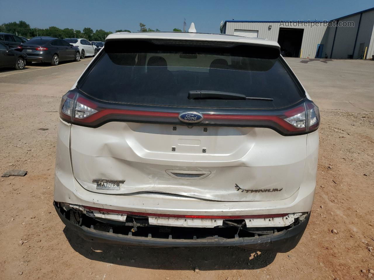 2018 Ford Edge Titanium Белый vin: 2FMPK3K87JBB51667