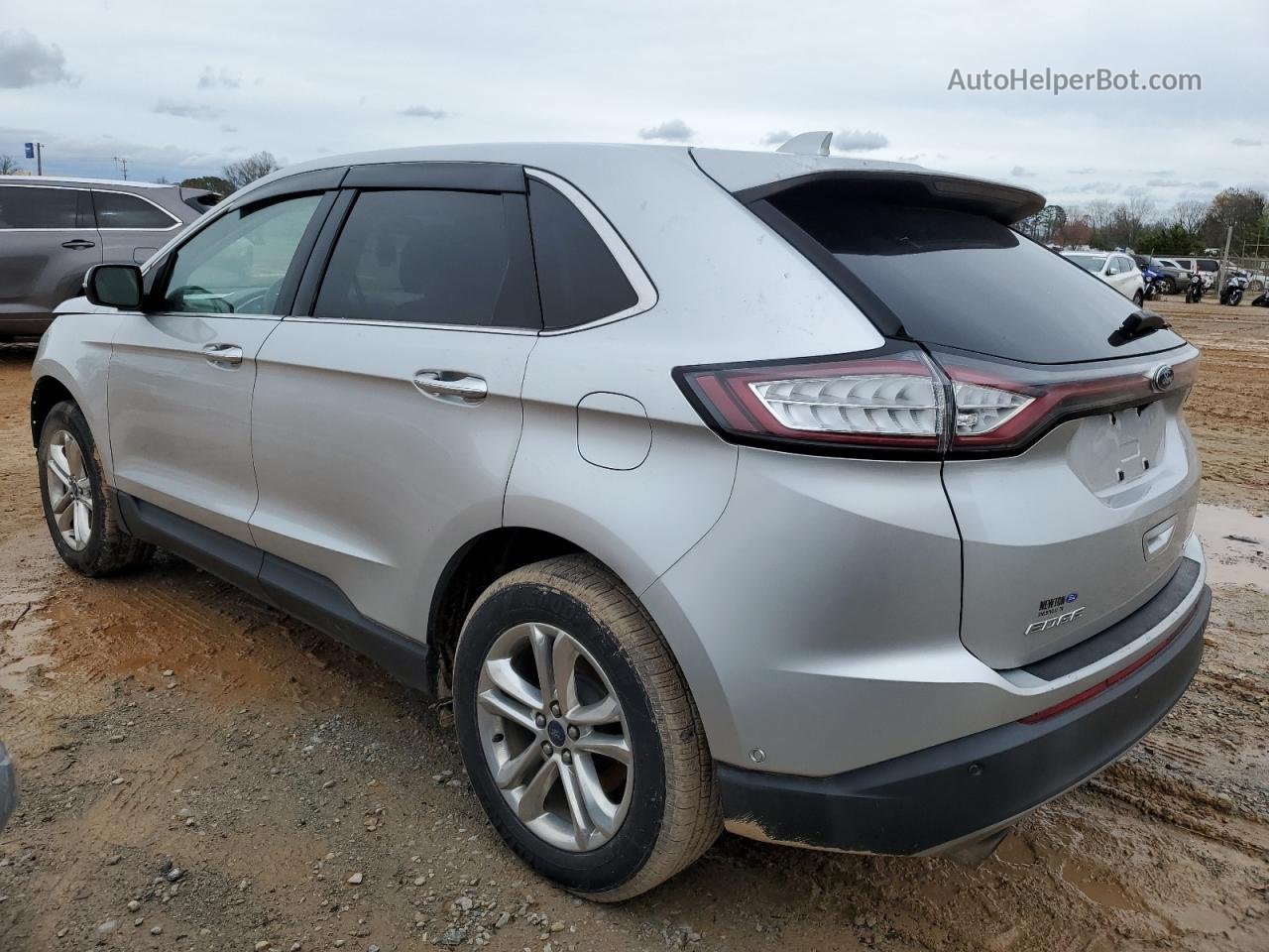 2016 Ford Edge Titanium Серебряный vin: 2FMPK3K88GBB09646