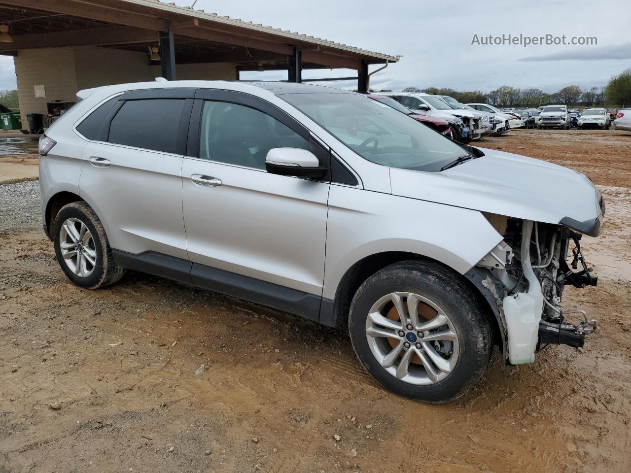 2016 Ford Edge Titanium Серебряный vin: 2FMPK3K88GBB09646