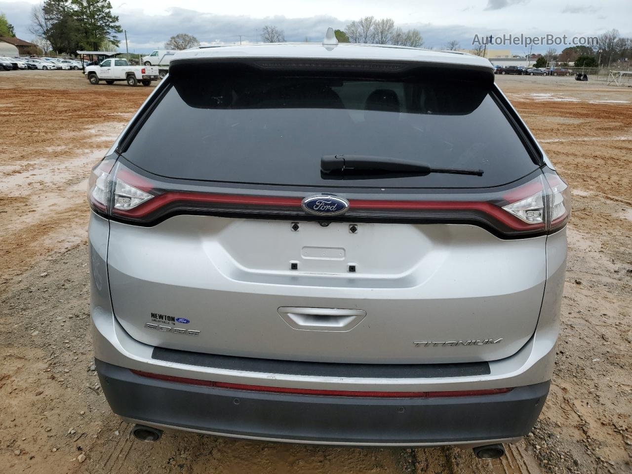 2016 Ford Edge Titanium Серебряный vin: 2FMPK3K88GBB09646