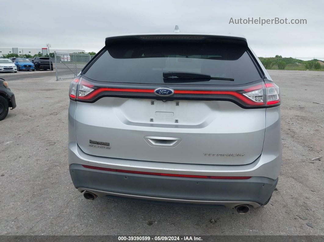 2016 Ford Edge Titanium Silver vin: 2FMPK3K88GBB78059