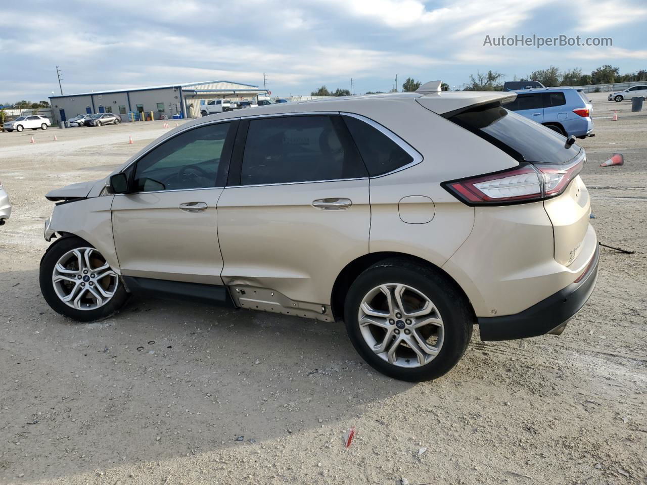 2017 Ford Edge Titanium Tan vin: 2FMPK3K88HBB55043