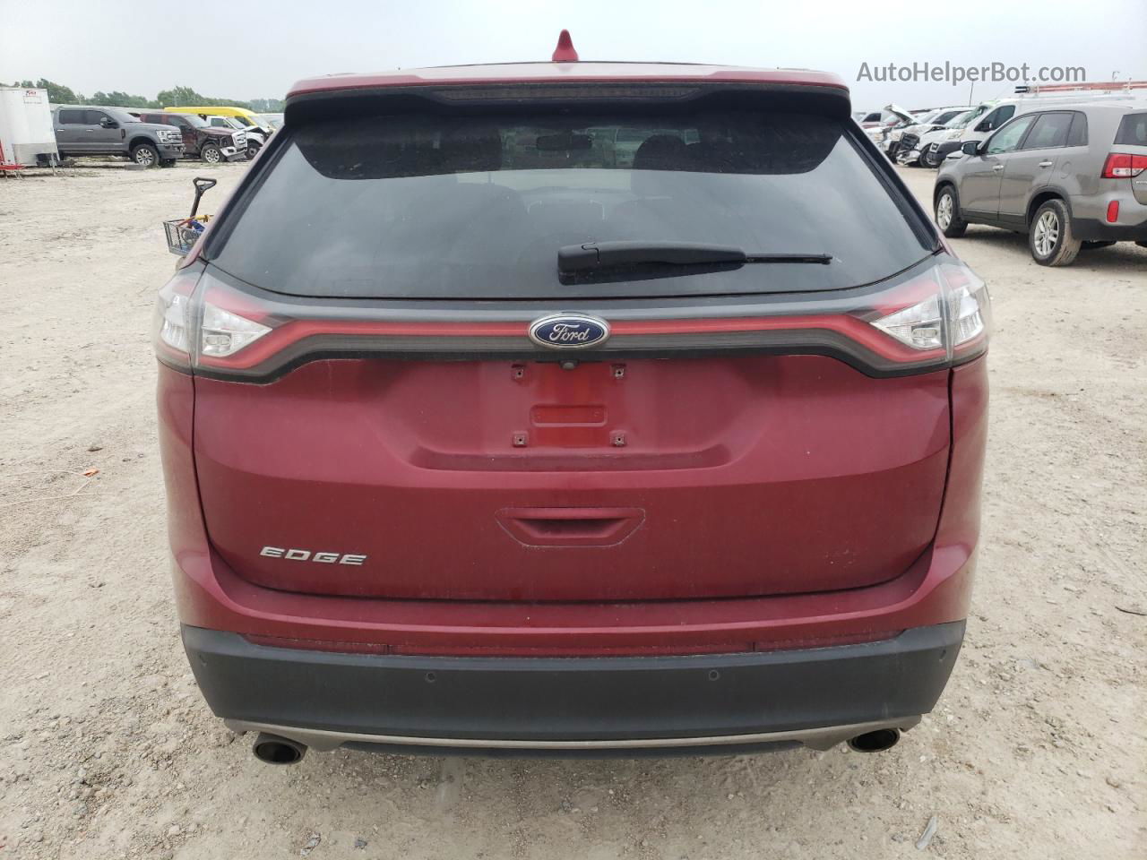 2018 Ford Edge Titanium Red vin: 2FMPK3K88JBB04681