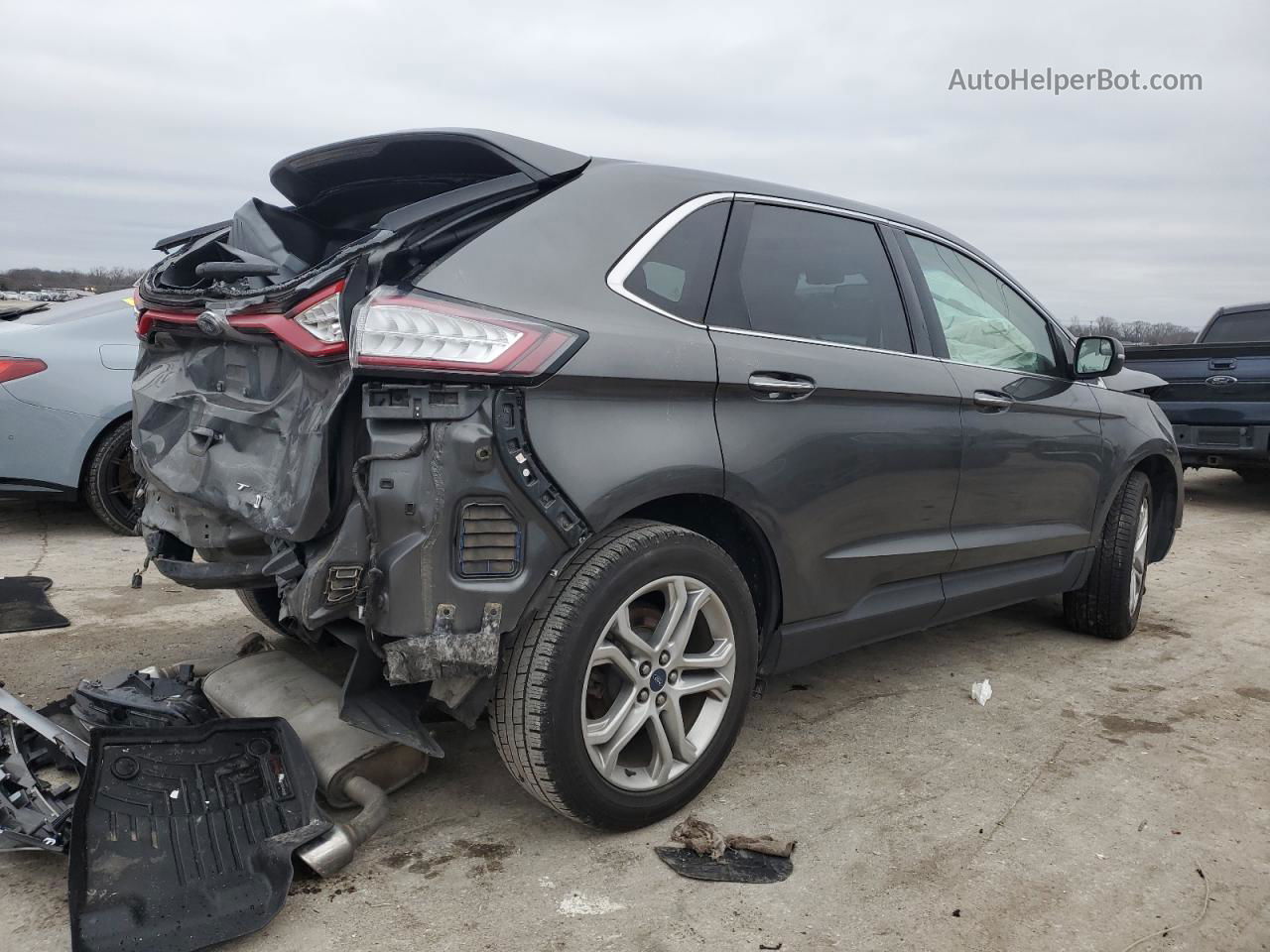 2018 Ford Edge Titanium Gray vin: 2FMPK3K88JBC20981