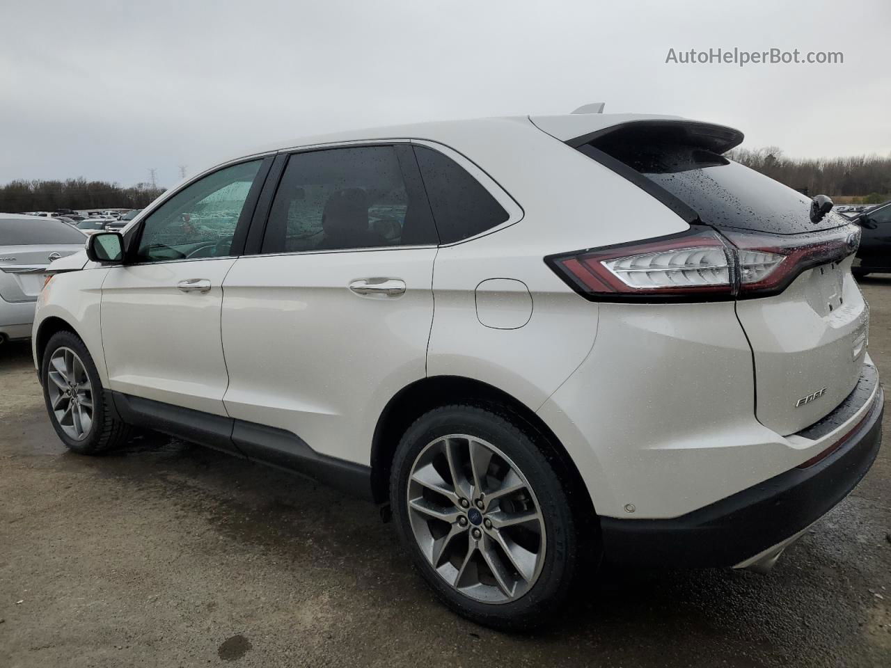 2016 Ford Edge Titanium White vin: 2FMPK3K89GBB76725