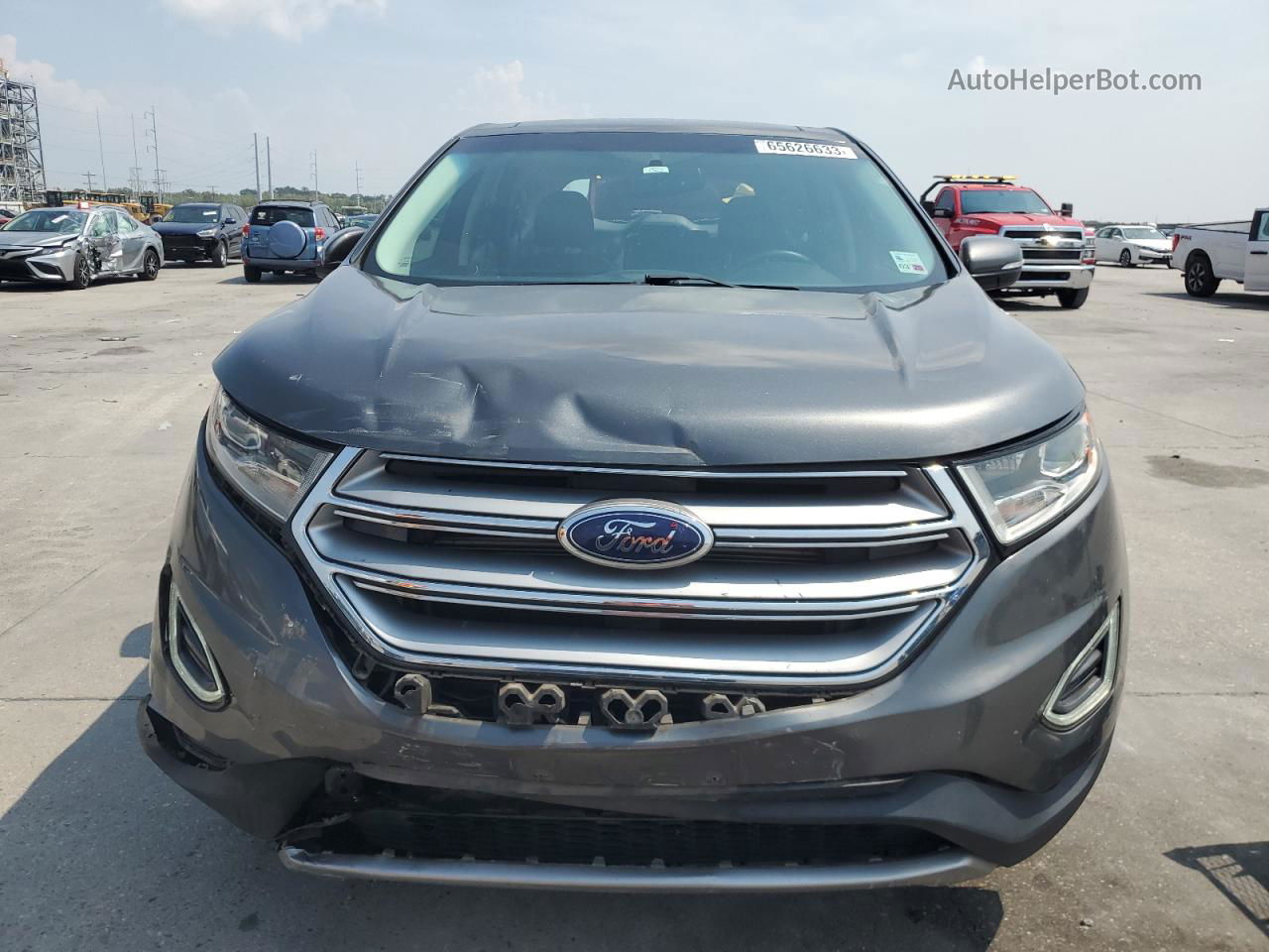 2016 Ford Edge Titanium Серый vin: 2FMPK3K89GBC51598