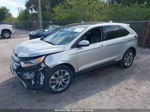 2017 Ford Edge Titanium Серебряный vin: 2FMPK3K89HBC25083