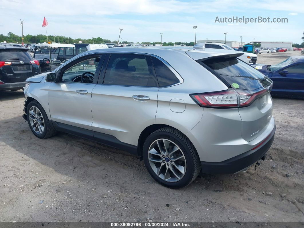 2017 Ford Edge Titanium Silver vin: 2FMPK3K89HBC25083