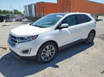 2018 Ford Edge Titanium White vin: 2FMPK3K89JBC09830