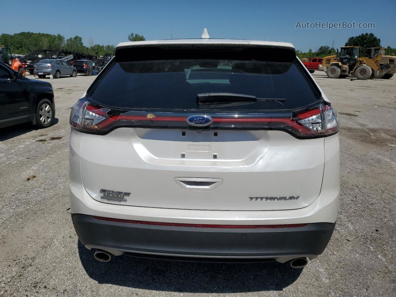 2018 Ford Edge Titanium Белый vin: 2FMPK3K89JBC09830