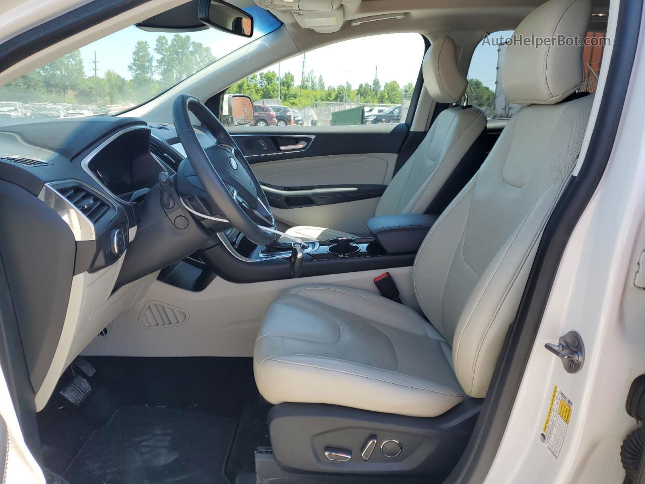 2018 Ford Edge Titanium Белый vin: 2FMPK3K89JBC09830