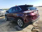 2018 Ford Edge Titanium Burgundy vin: 2FMPK3K8XJBB79141