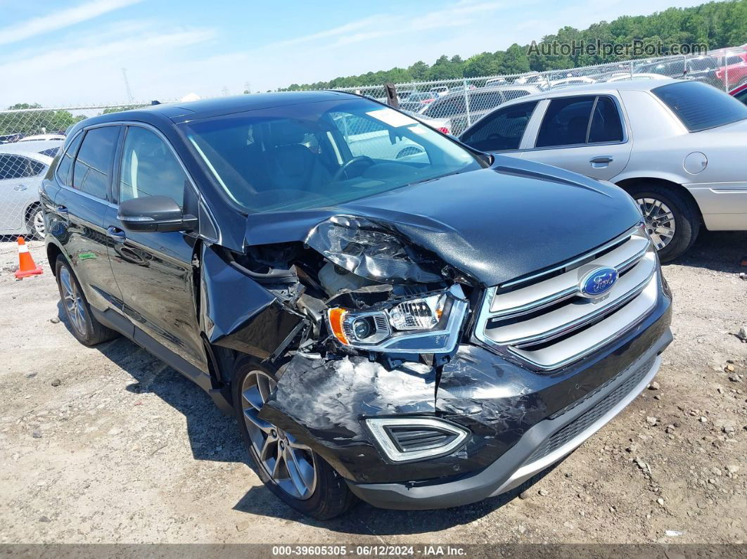 2015 Ford Edge Titanium Black vin: 2FMPK3K90FBC41601