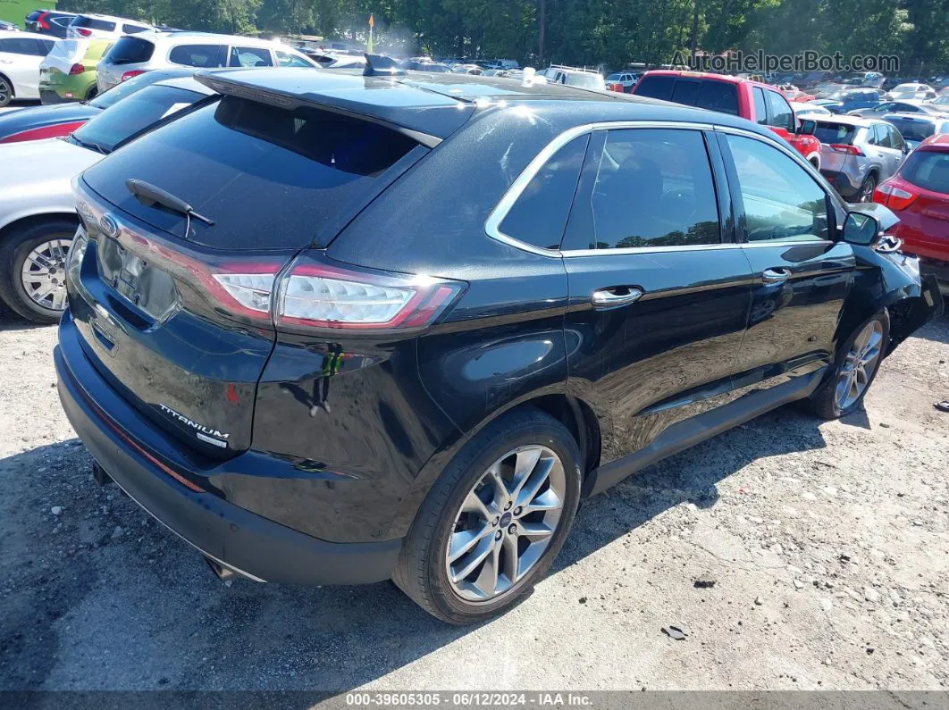 2015 Ford Edge Titanium Black vin: 2FMPK3K90FBC41601