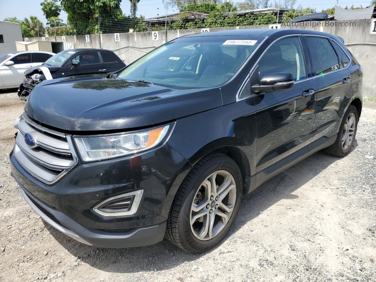 2016 Ford Edge Titanium Black vin: 2FMPK3K90GBB13375