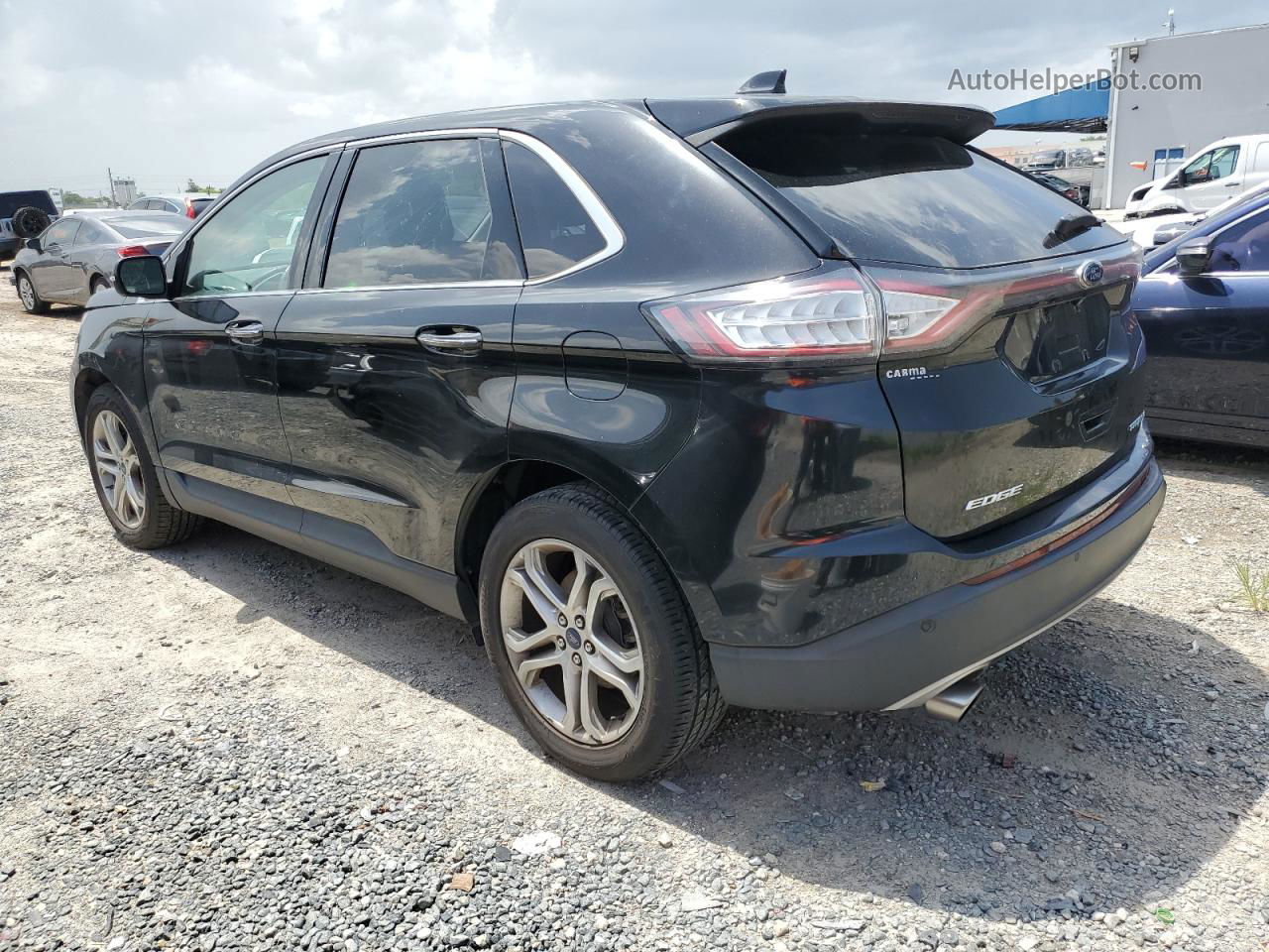 2016 Ford Edge Titanium Black vin: 2FMPK3K90GBB13375