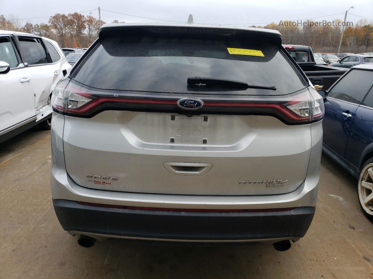 2018 Ford Edge Titanium Silver vin: 2FMPK3K90JBB20057