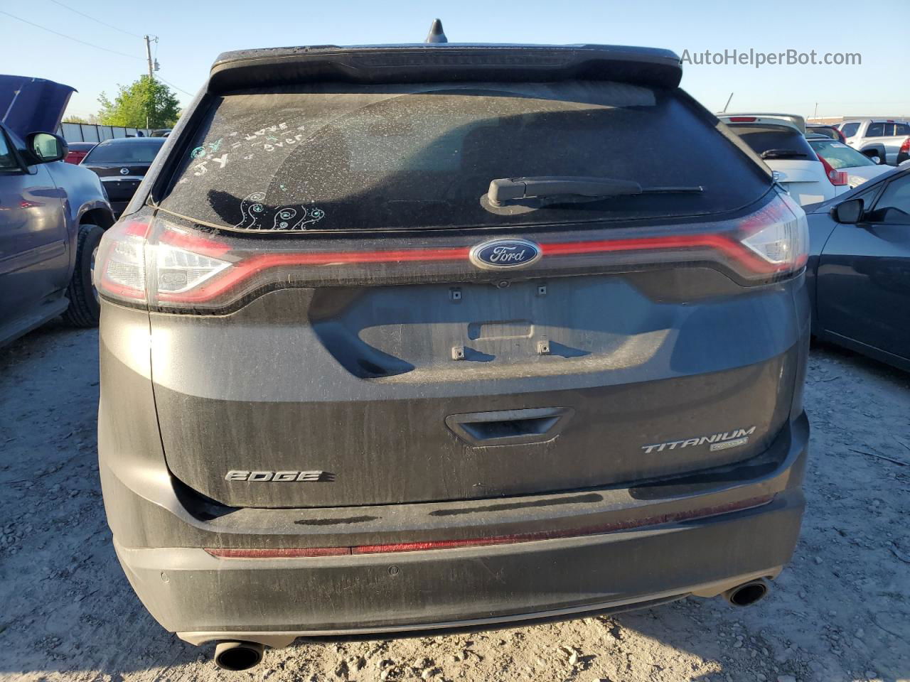 2018 Ford Edge Titanium Gray vin: 2FMPK3K90JBB44326