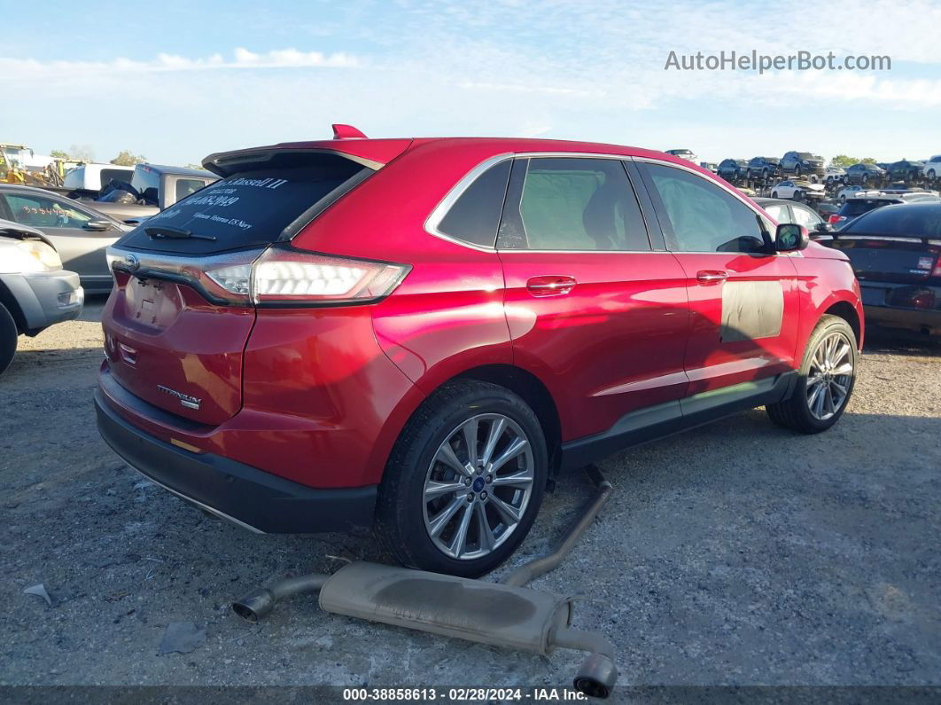 2018 Ford Edge Titanium Red vin: 2FMPK3K90JBC31031