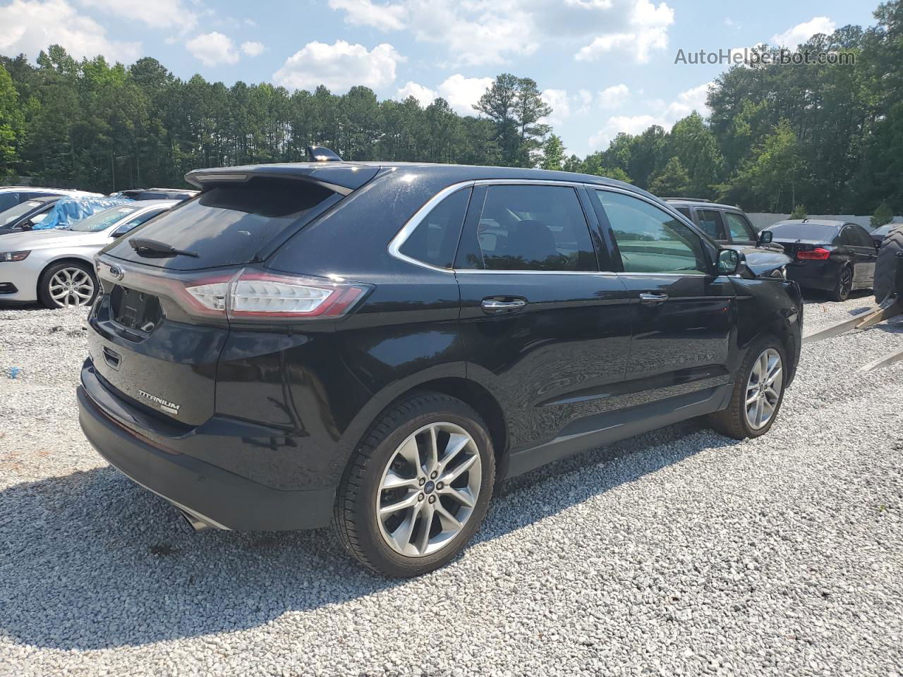 2018 Ford Edge Titanium Black vin: 2FMPK3K90JBC39209