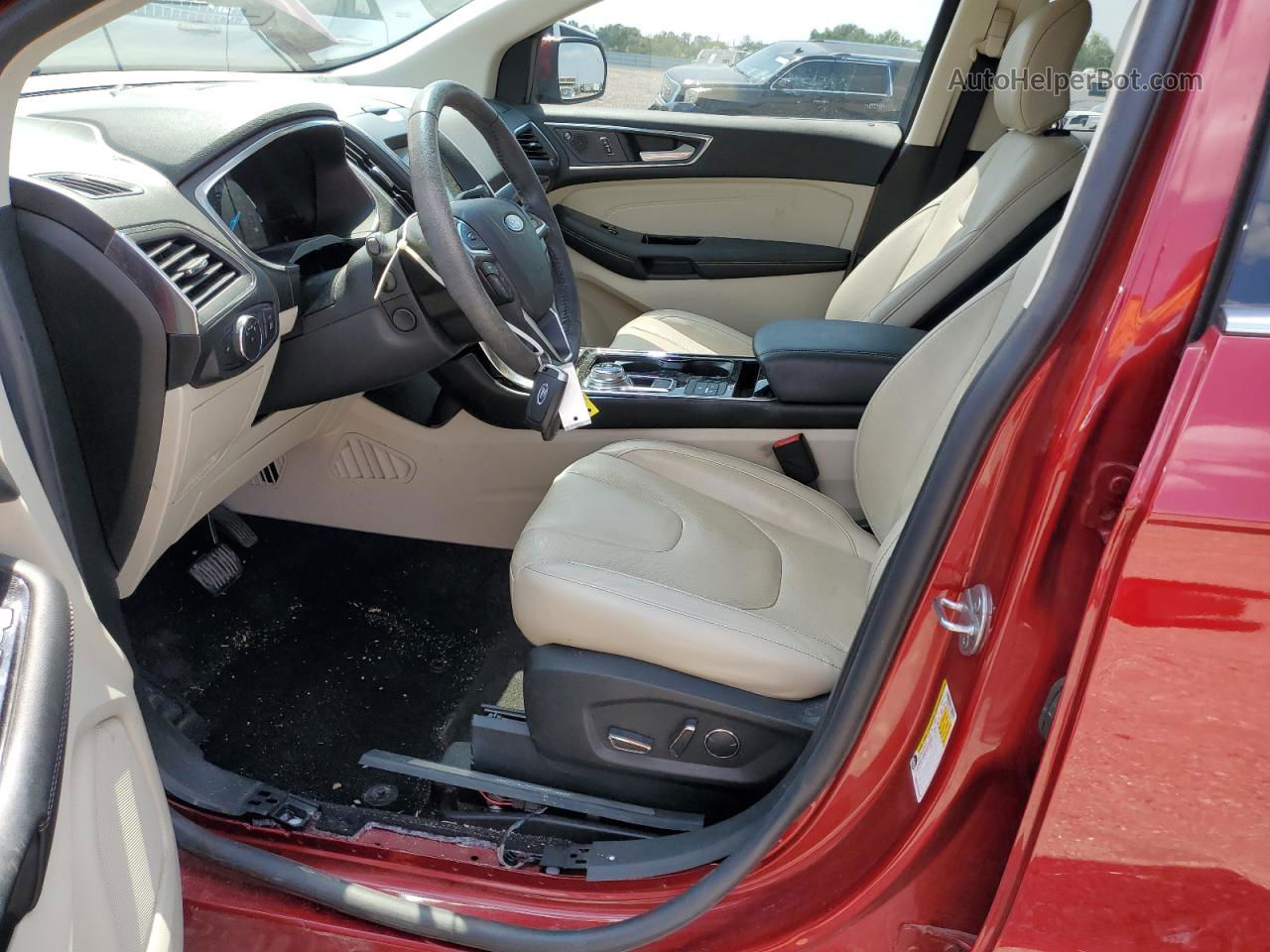 2019 Ford Edge Titanium Red vin: 2FMPK3K90KBC68727